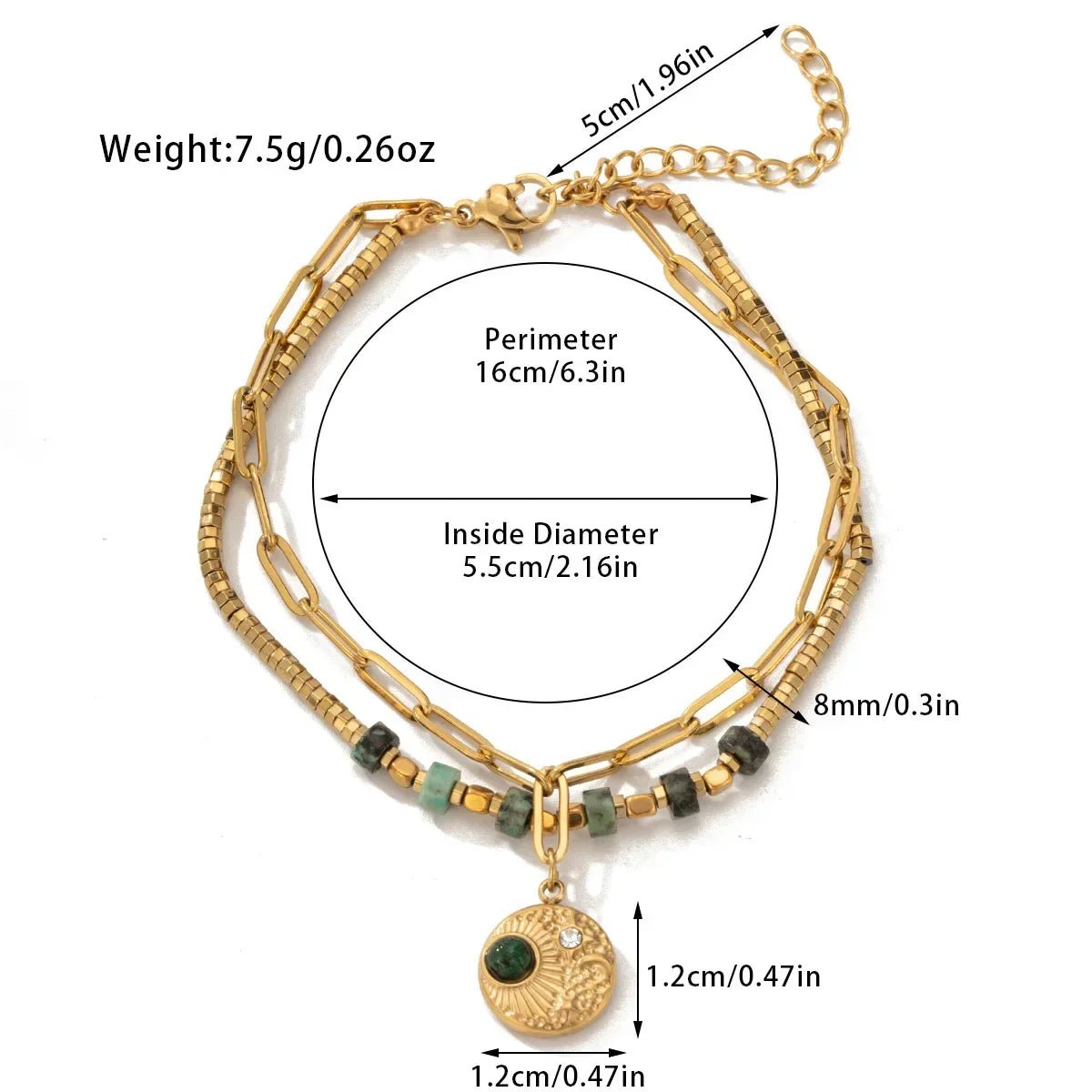 The Earth & Sun Abundance Bracelet - Tarotara