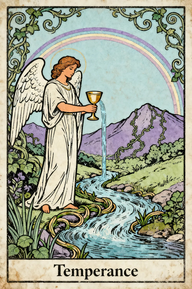 Temperance tarot card