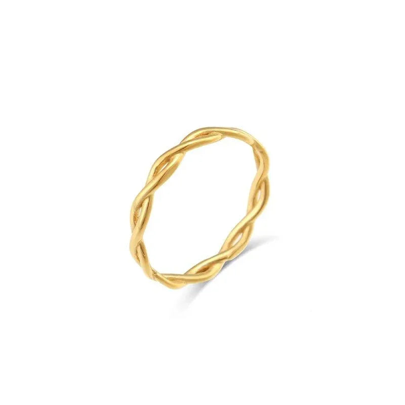 The Weaver’s Path | Wheel of Fortune Twisted Ring - Tarotara